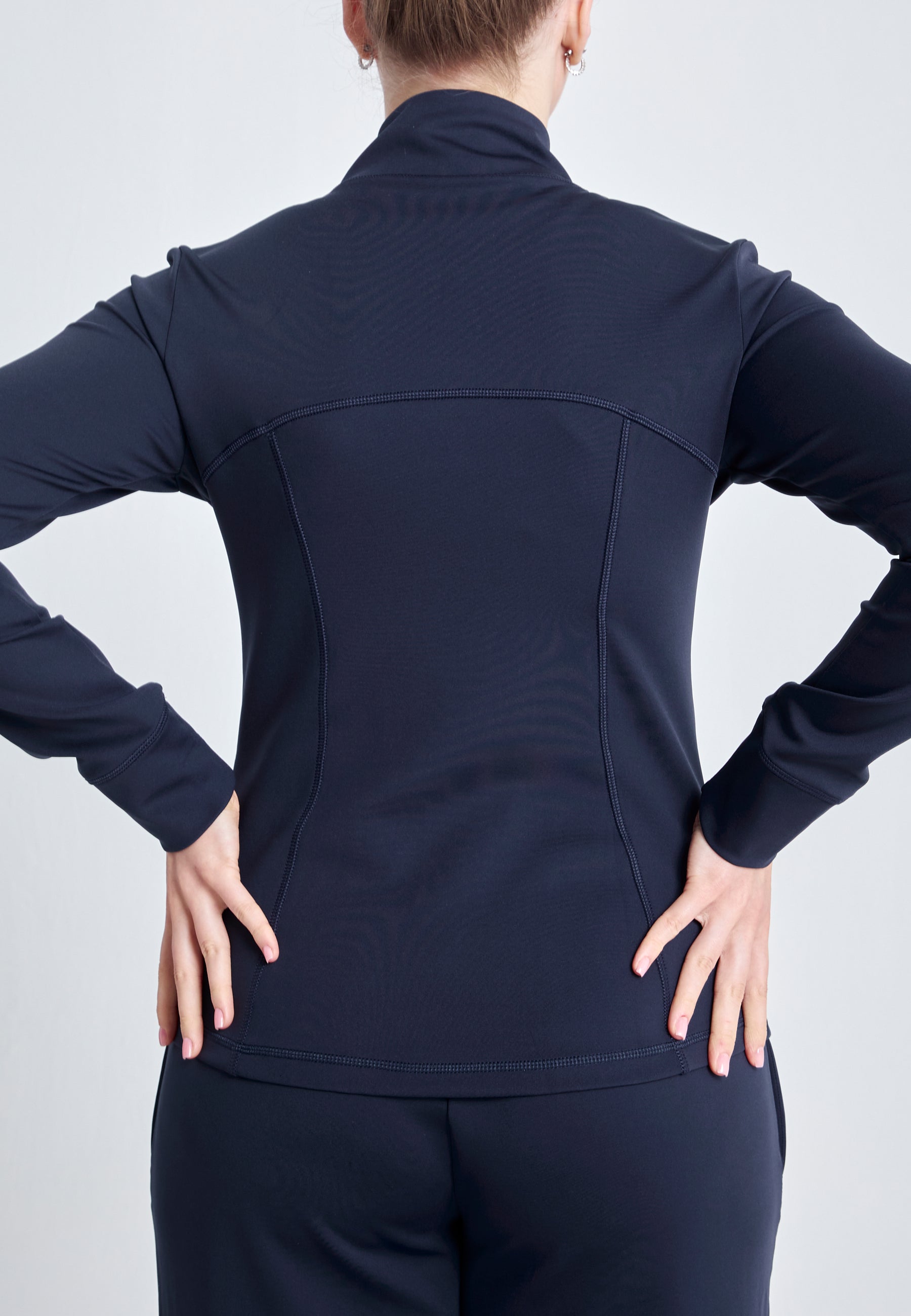 Mädchen & Damen Tennis Trainingsjacke, navy blau von SPORTKIND