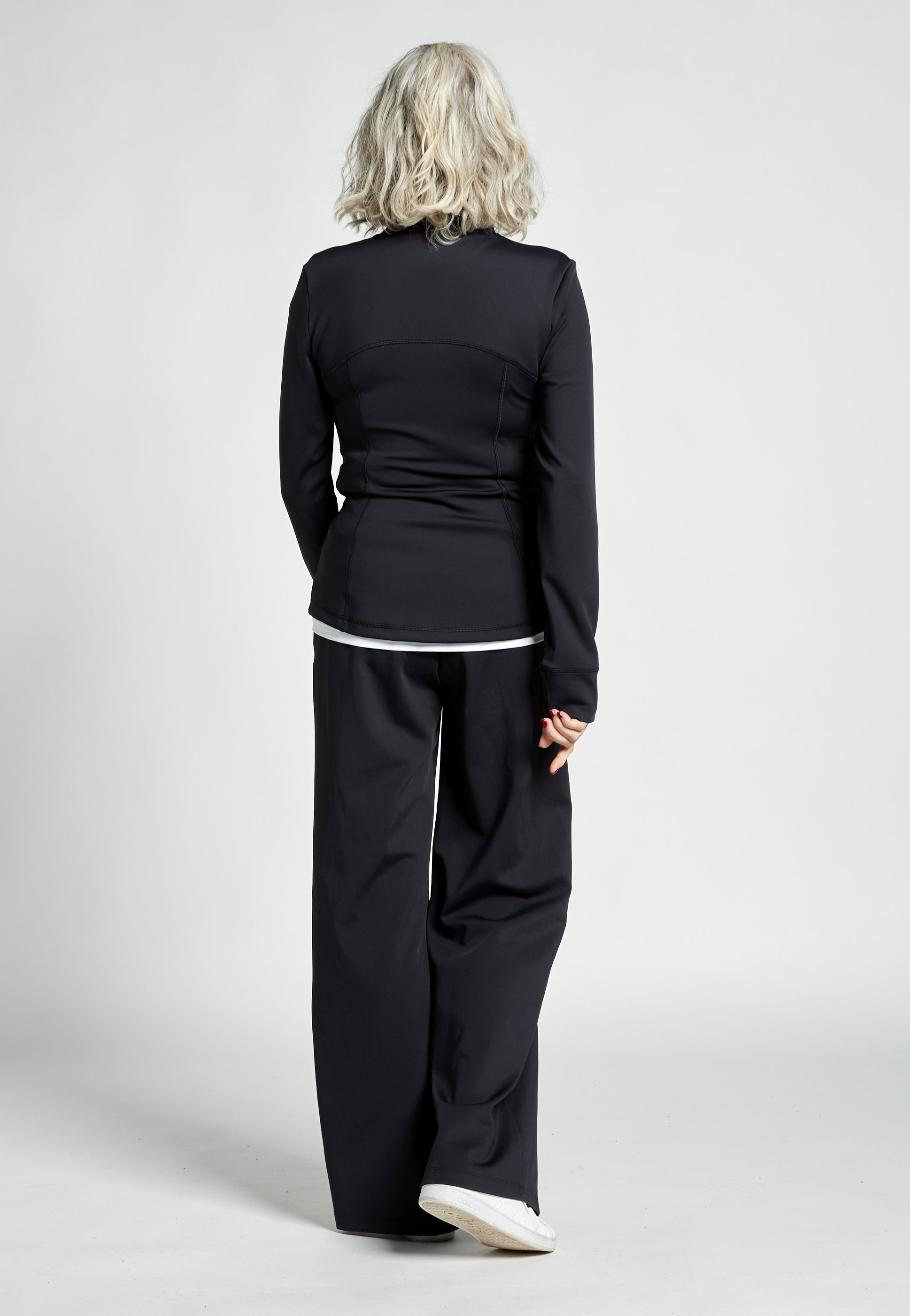 Mädchen & Damen Tennis Trainingsjacke, schwarz von SPORTKIND